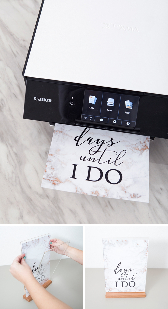 This Diy Wedding Countdown Sign Is The Absolute Cutest! - Free Printable Wedding Countdown