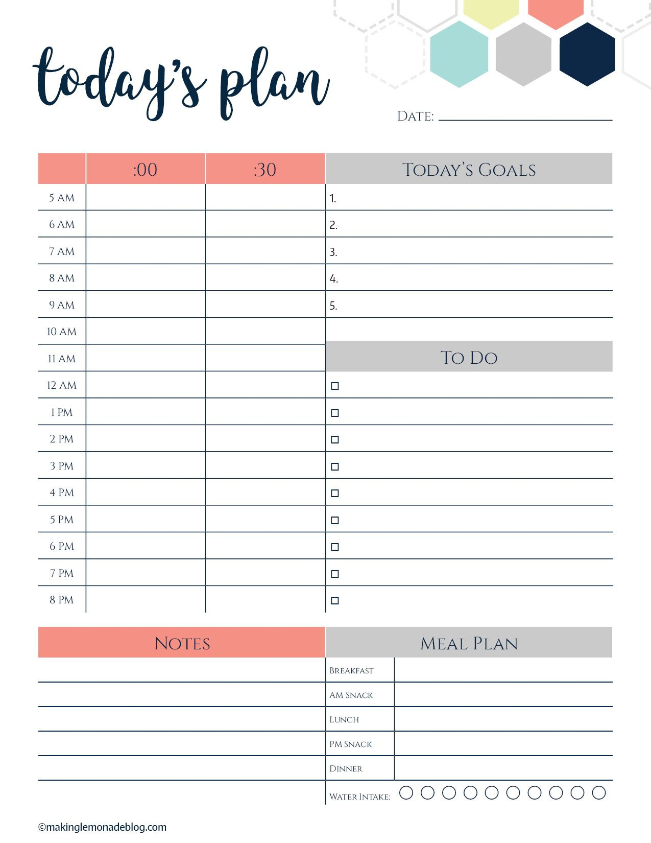 This Free Printable Daily Planner Changes Everything. Finally A Way - Free Printable Daily Planner 15 Minute Intervals