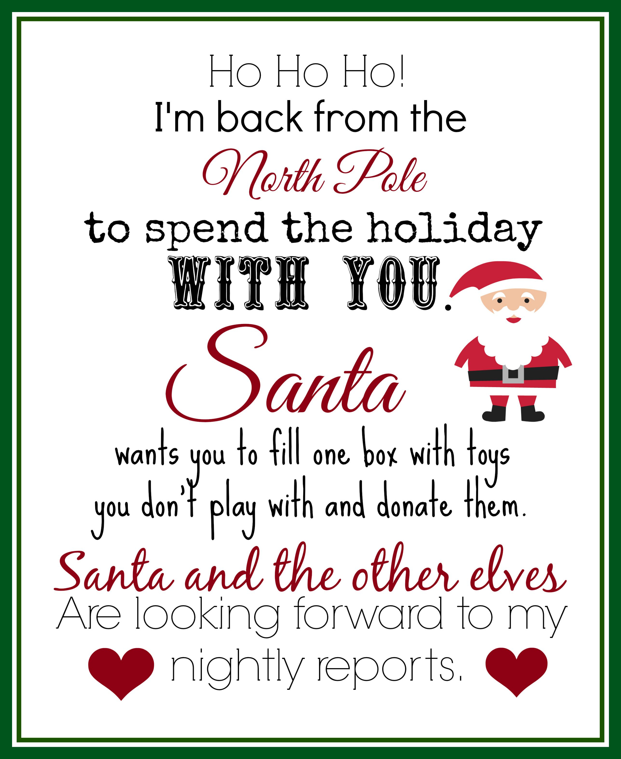 This Free Printable Elf Returns Letter Is Great For The Elf On The - Free Printable Elf On The Shelf Letter