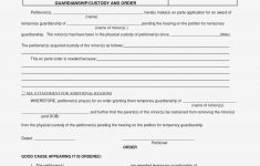 Free Printable Temporary Guardianship Form