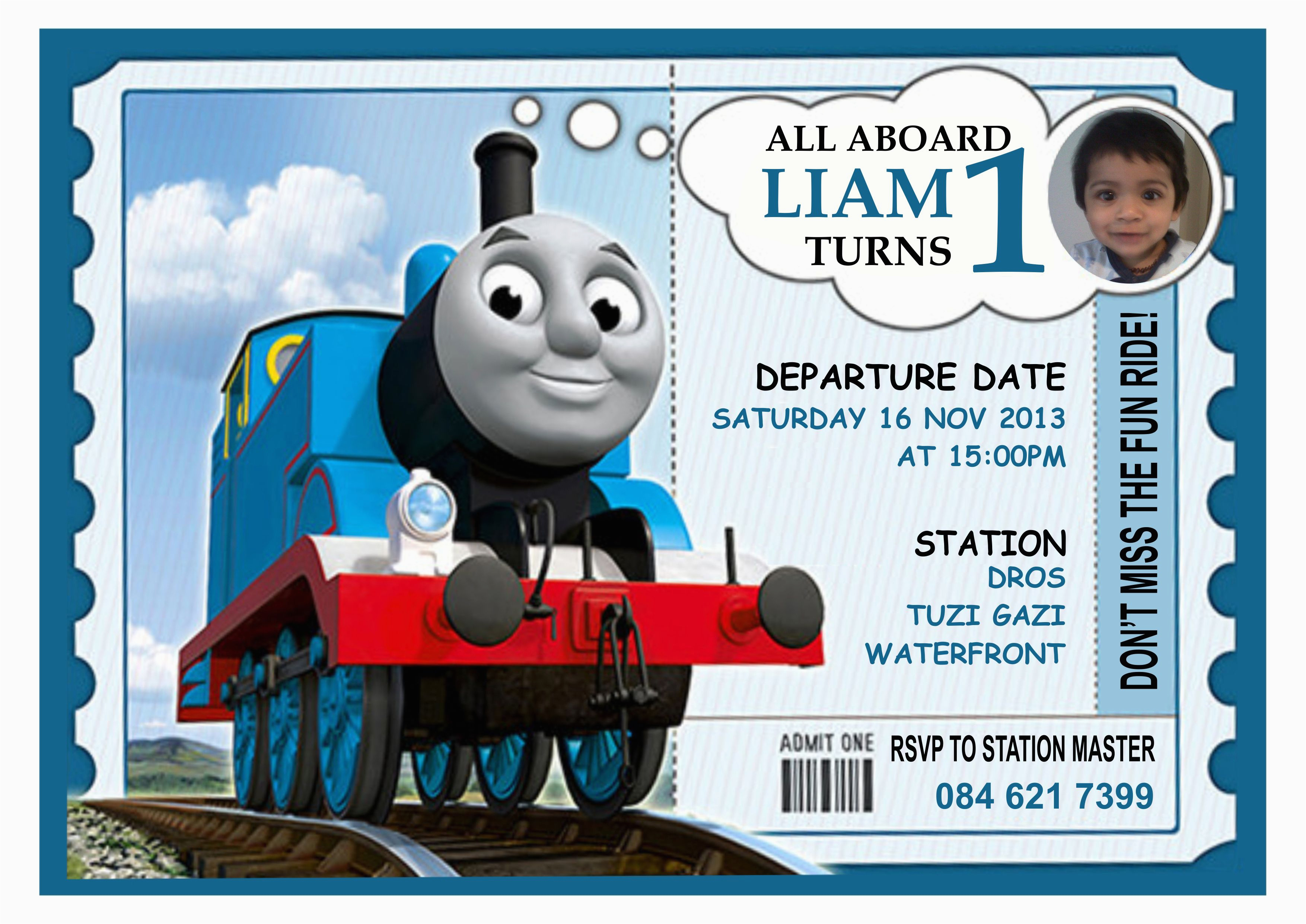 Thomas The Train Birthday Invites | Birthdaybuzz - Thomas Invitations Printable Free