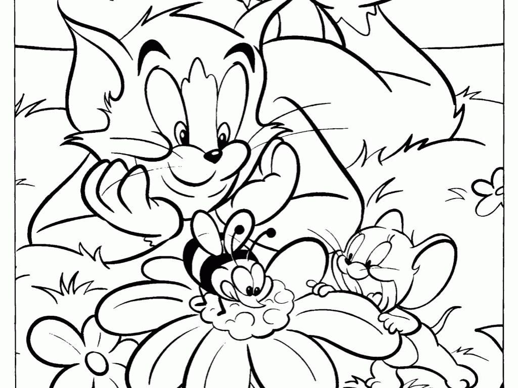 Tom And Jerry Coloring Pages Online - Coloring Page - Coloring Home - Free Printable Tom And Jerry Coloring Pages