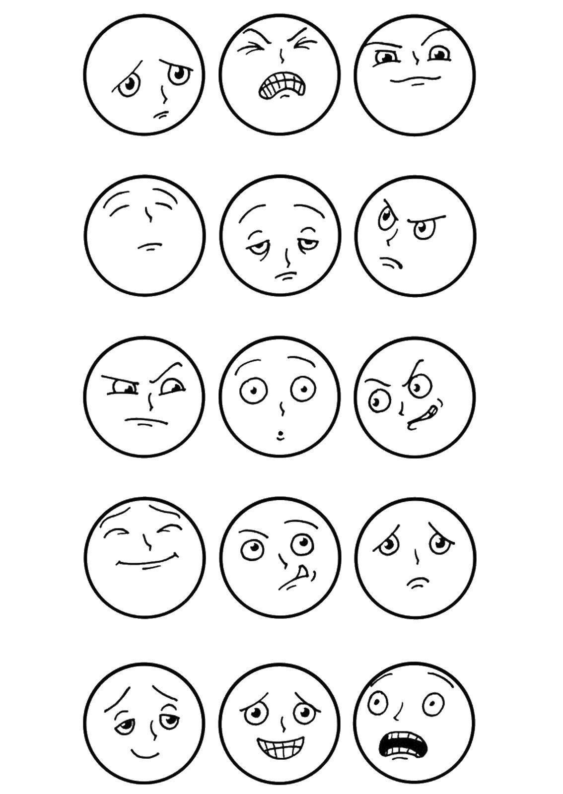 Top 20 Free Printable Emotions Coloring Pages Online | Coloring - Free Printable Pictures Of Emotions