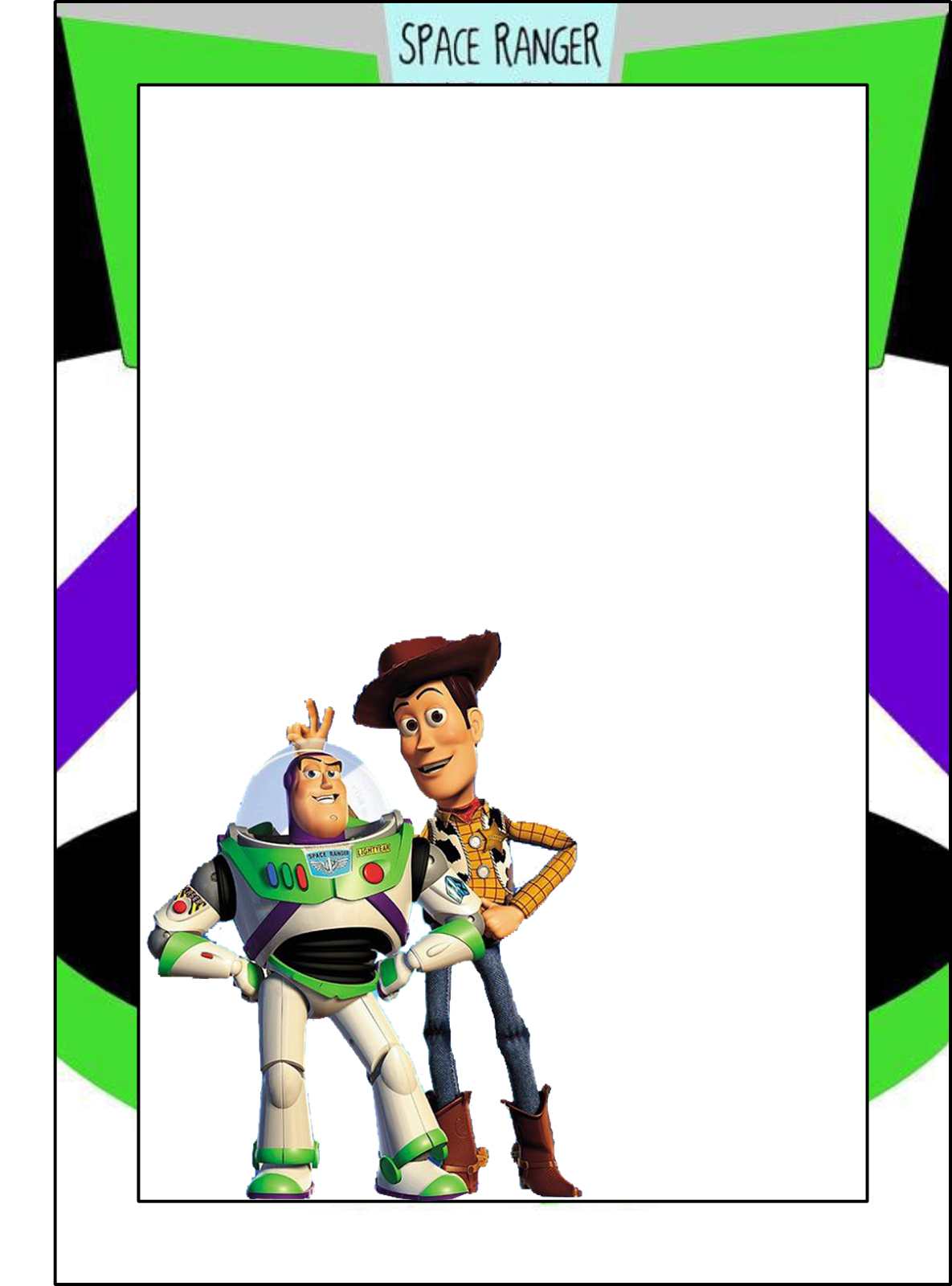 Toy Story: Free Printable Frames, Invitations Or Cards. | Dylans 2Nd - Free Printable Toy Story 3 Birthday Invitations