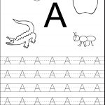 Tracing The Letter A Free Printable | Alphabet And Numbers Learning   Free Printable Traceable Letters
