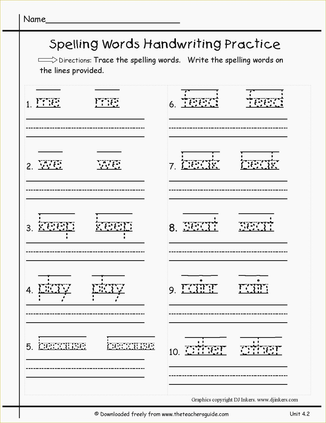 Transcription Practice Worksheet - Briefencounters Worksheet - Free Printable Spelling Practice Worksheets