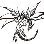 Tribal Dragon Tattoo Coloring Page | Free Printable Coloring Pages   Free Printable Dragon Stencils