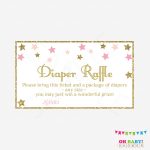 Twinkle Twinkle Little Star Baby Shower Diaper Raffle Ticket | Etsy   Free Printable Baby Shower Diaper Raffle Tickets