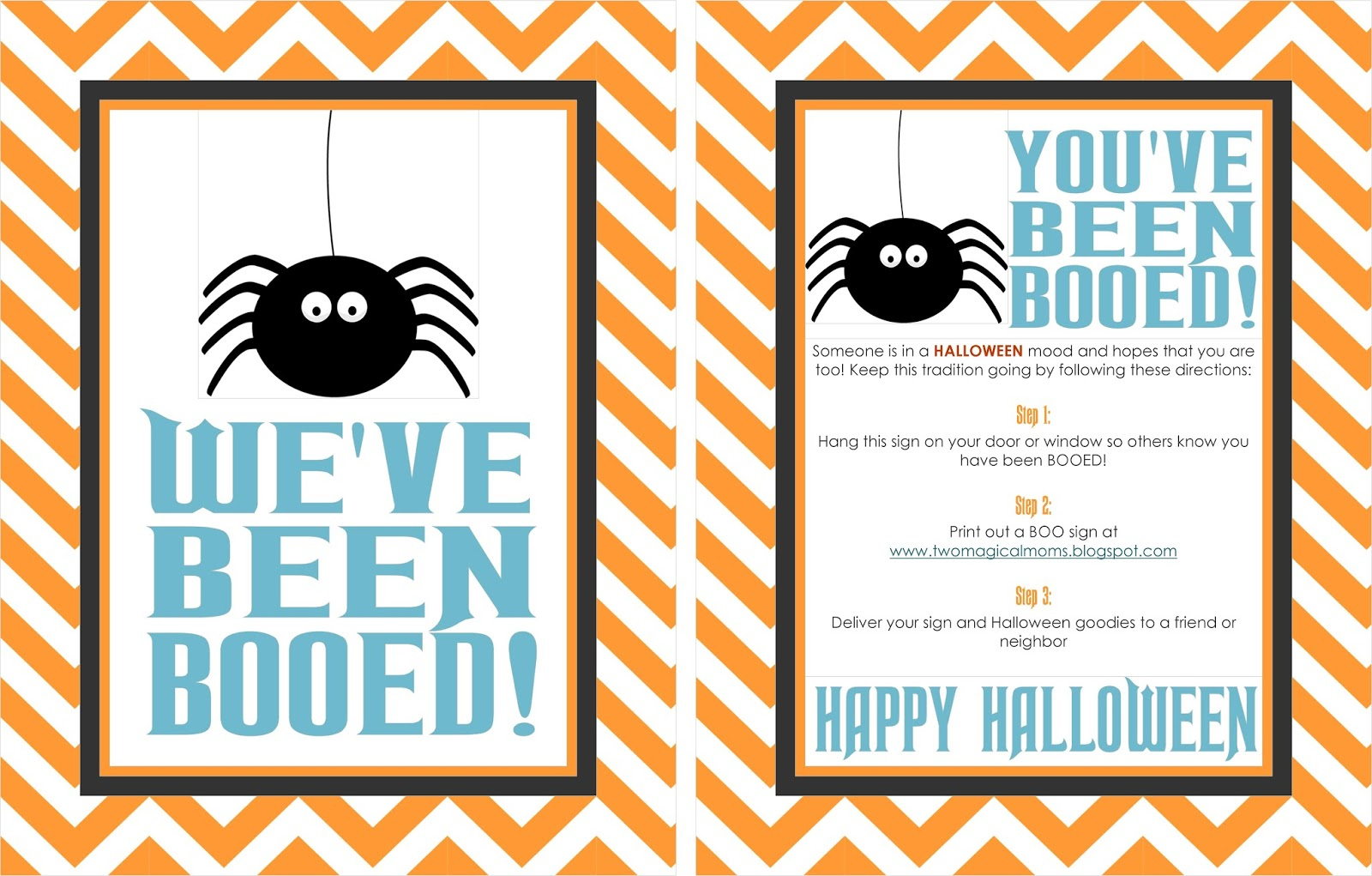 Two Magical Moms: Halloween- You&amp;#039;ve Been Booed! - We Ve Been Booed Free Printable