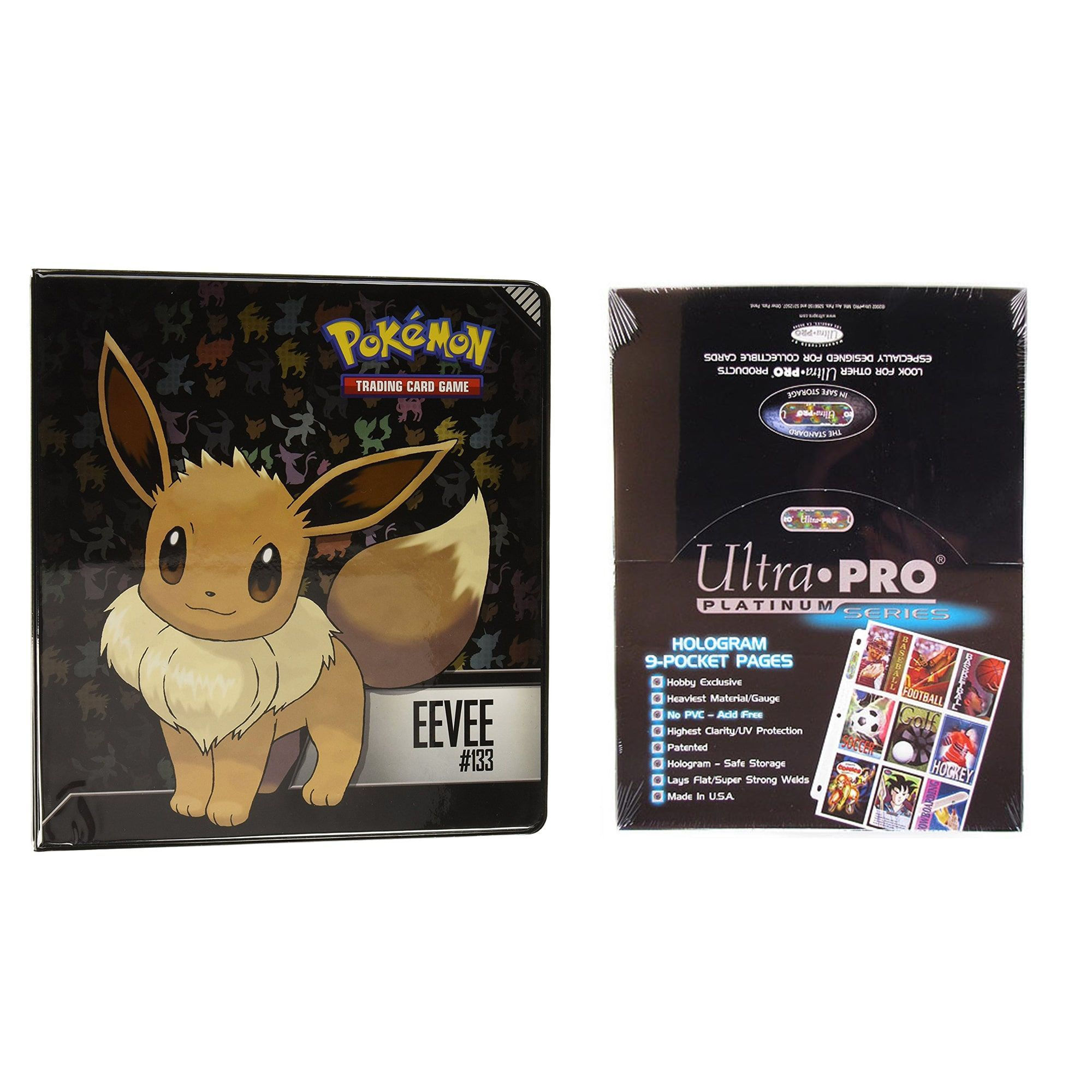 Ultra Pro Pokémon Eevee 2 3-Ring Binder Card Album With 100 Ultra - Pokemon Binder Cover Printable Free