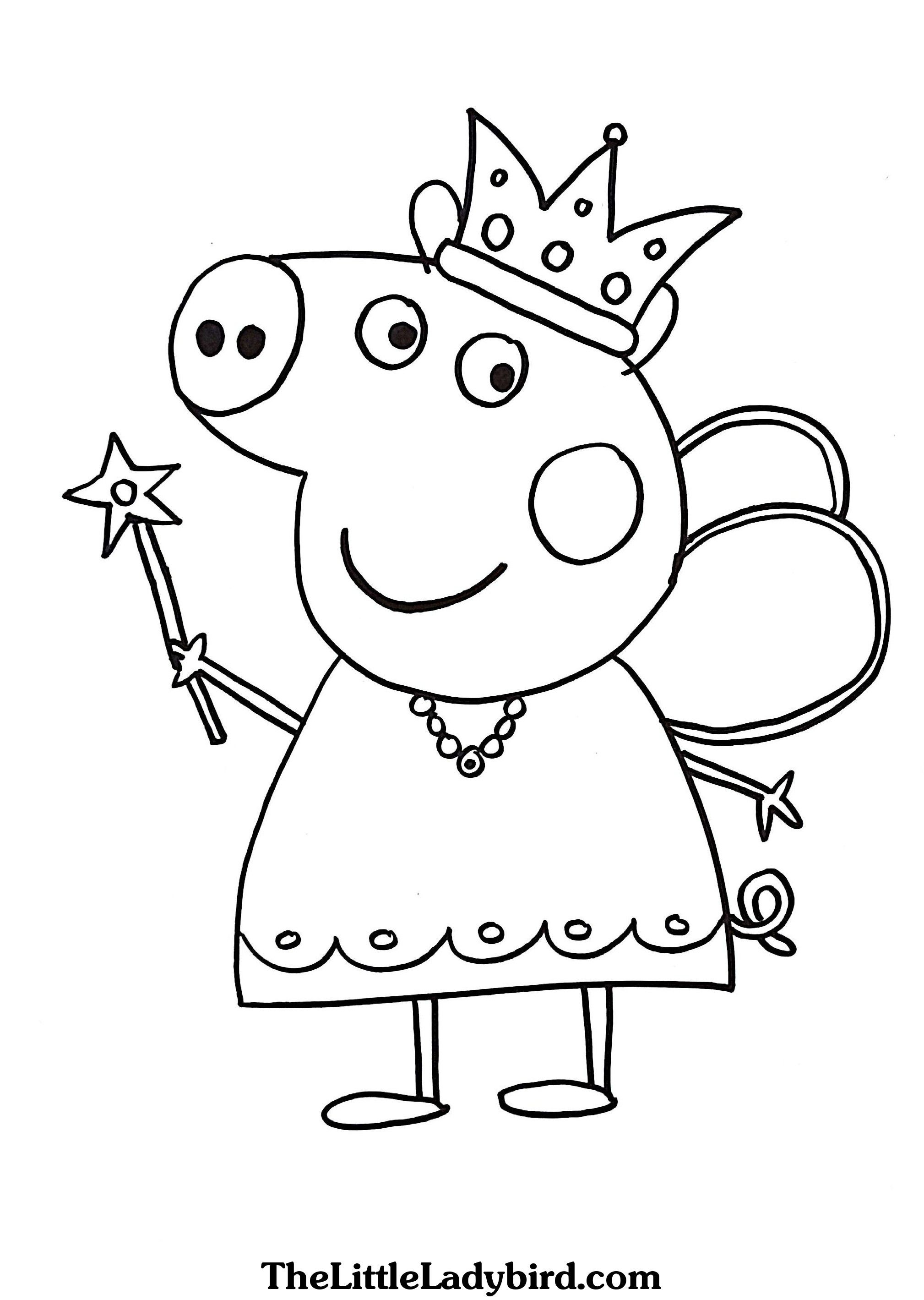 Unique Pig Color Pages Free Printable Coloring For Kids #7764 - Pig Coloring Sheets Free Printable