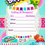Updated – Free Printable Shopkins Birthday Invitation Template   Free Printable Birthday Invitation Cards Templates