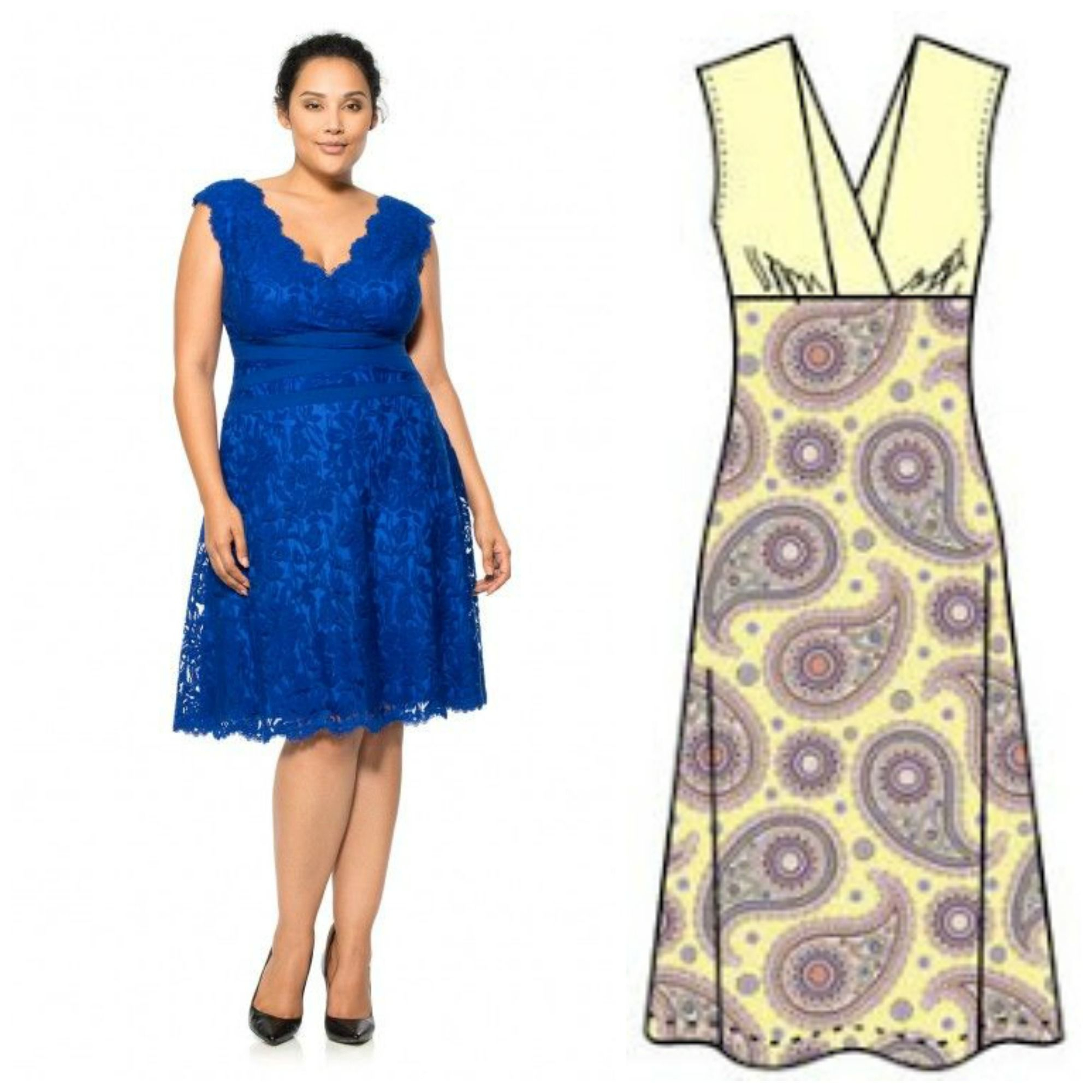 V Neck Dress Pattern Free | Sew | Pinterest | Sewing Patterns - Free Printable Plus Size Sewing Patterns