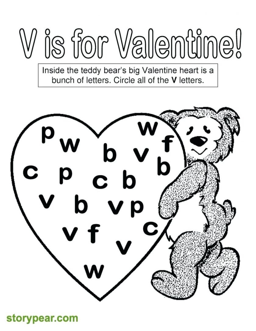 Valentine Worksheets For Preschool Free Printable Day Math 7Th Grade - Free Printable Preschool Valentine Worksheets