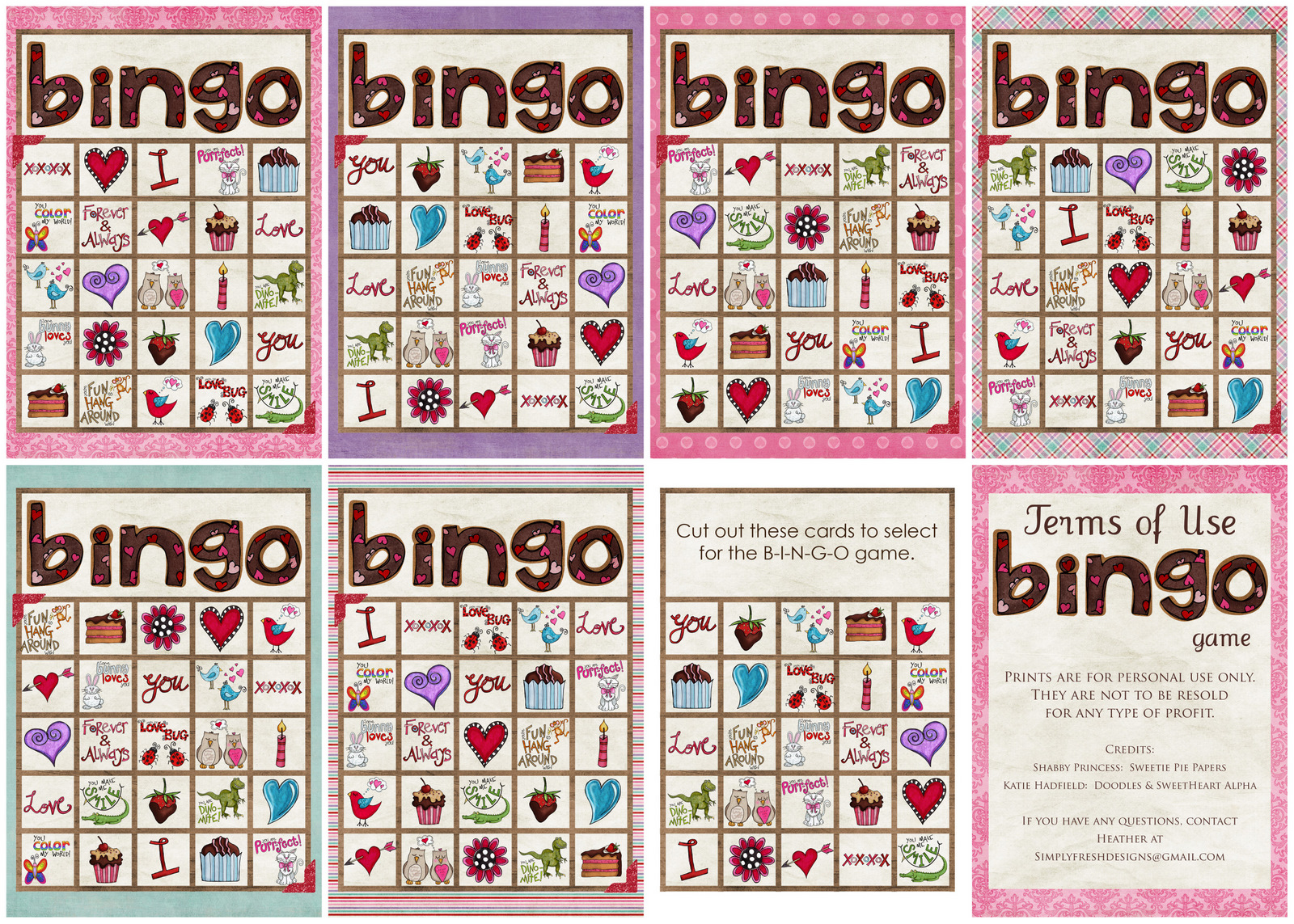 Valentine&amp;#039;s Day Bingo Game - Simply Fresh Designs - Free Printable Valentines Bingo