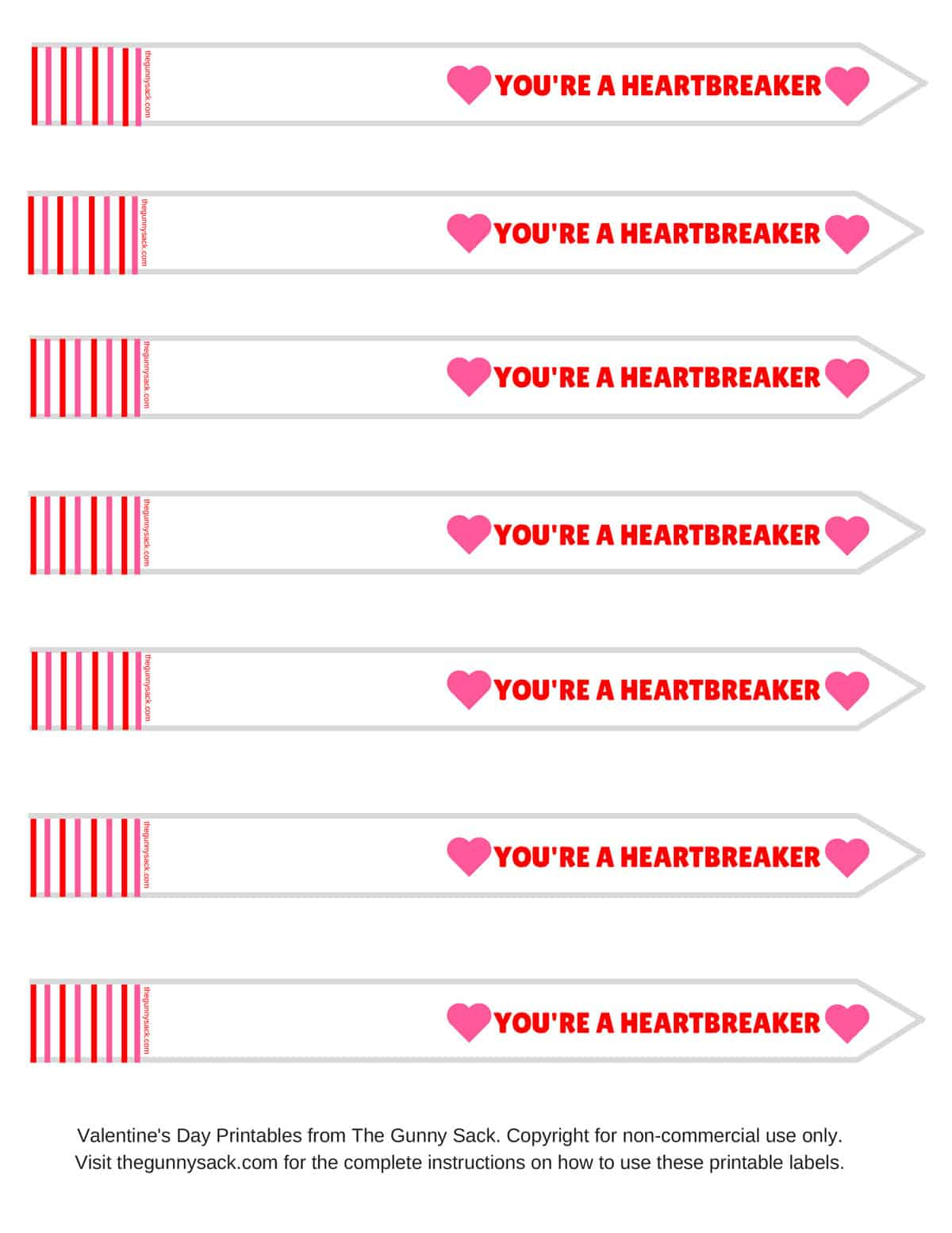 Valentine&amp;#039;s Day Ideas With Free Printable Labels For Test Tubes And - Free Printable Heart Labels