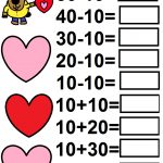 Valentine's Day Math Worksheets For Kids   Free Printable Valentine Math Worksheets