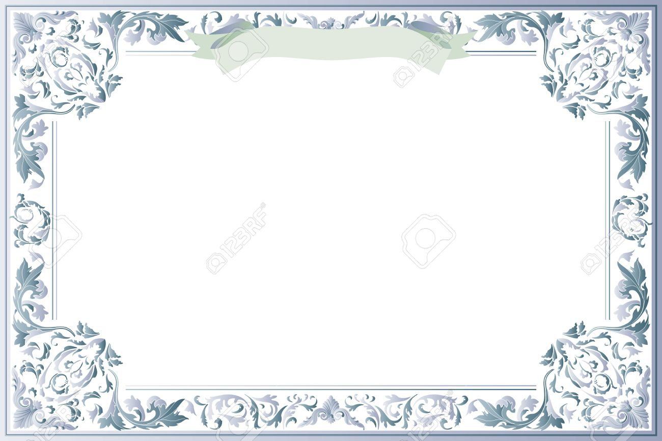 Vetor-Blank-Certificate-Of-Education-Template - Free Printable Diploma Template