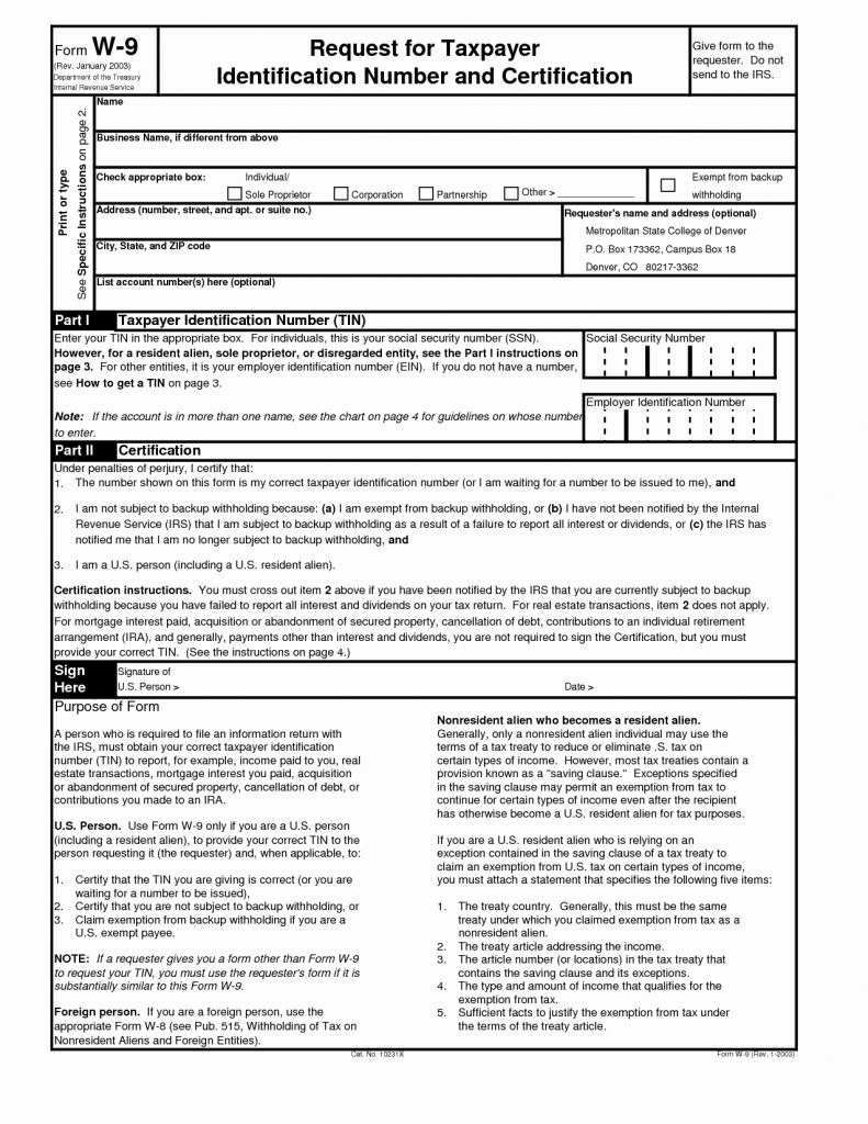 W 9 Forms 2017 Printable | Bestprintable231118 - W9 Free Printable Form 2016