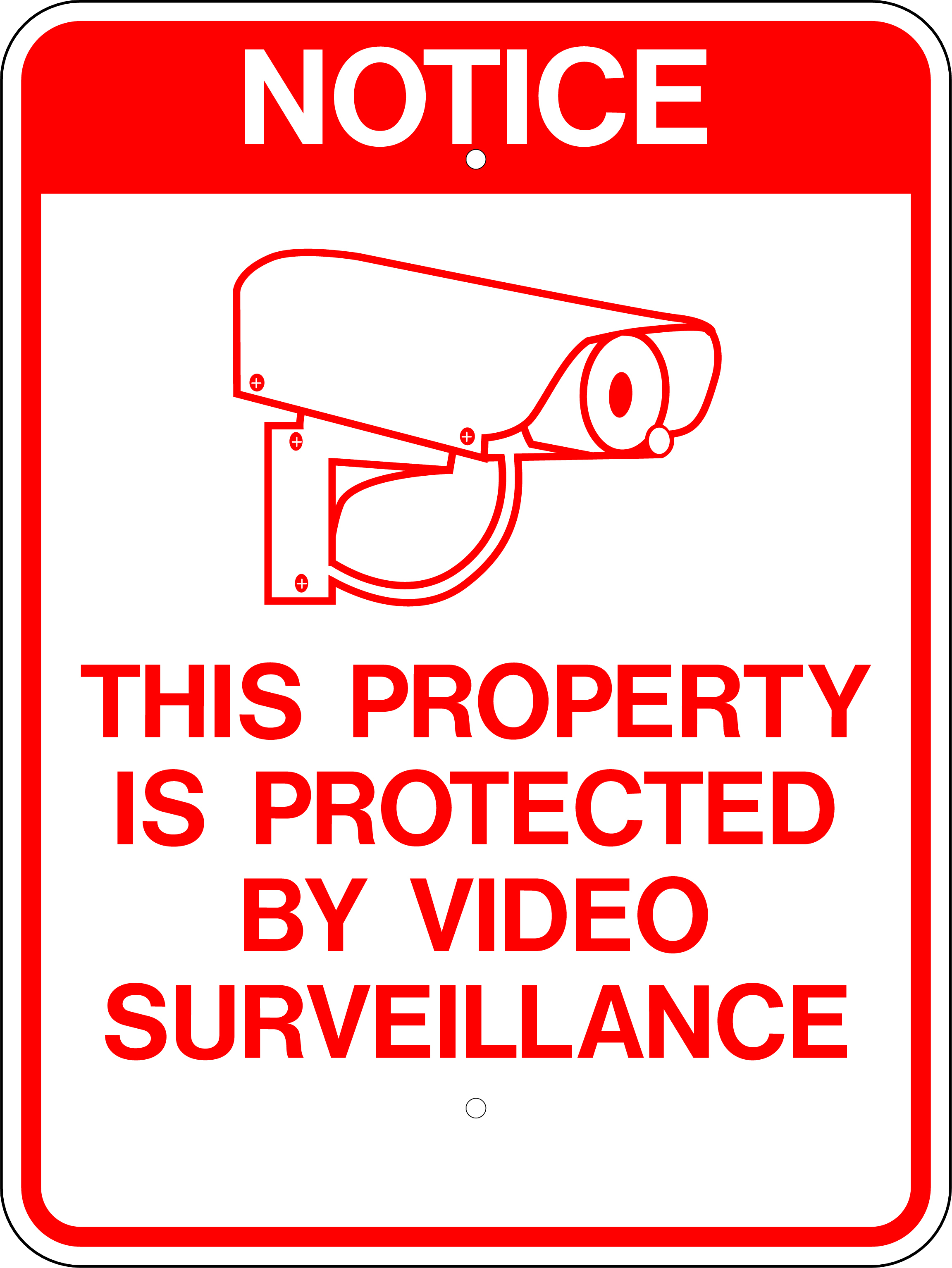 W.g.n Flag &amp;amp; Decorating Co. &amp;gt; Stock Signs &amp;amp; Banners &amp;gt; Surveillance - Printable Video Surveillance Signs Free