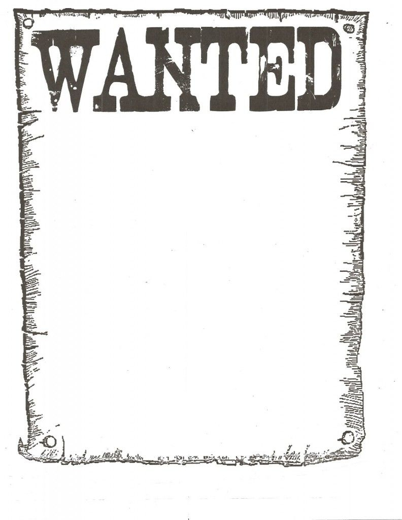 Wanted Poster Template For Kidsclassroom | Books Worth Reading - Free Printable Wanted Poster Invitations