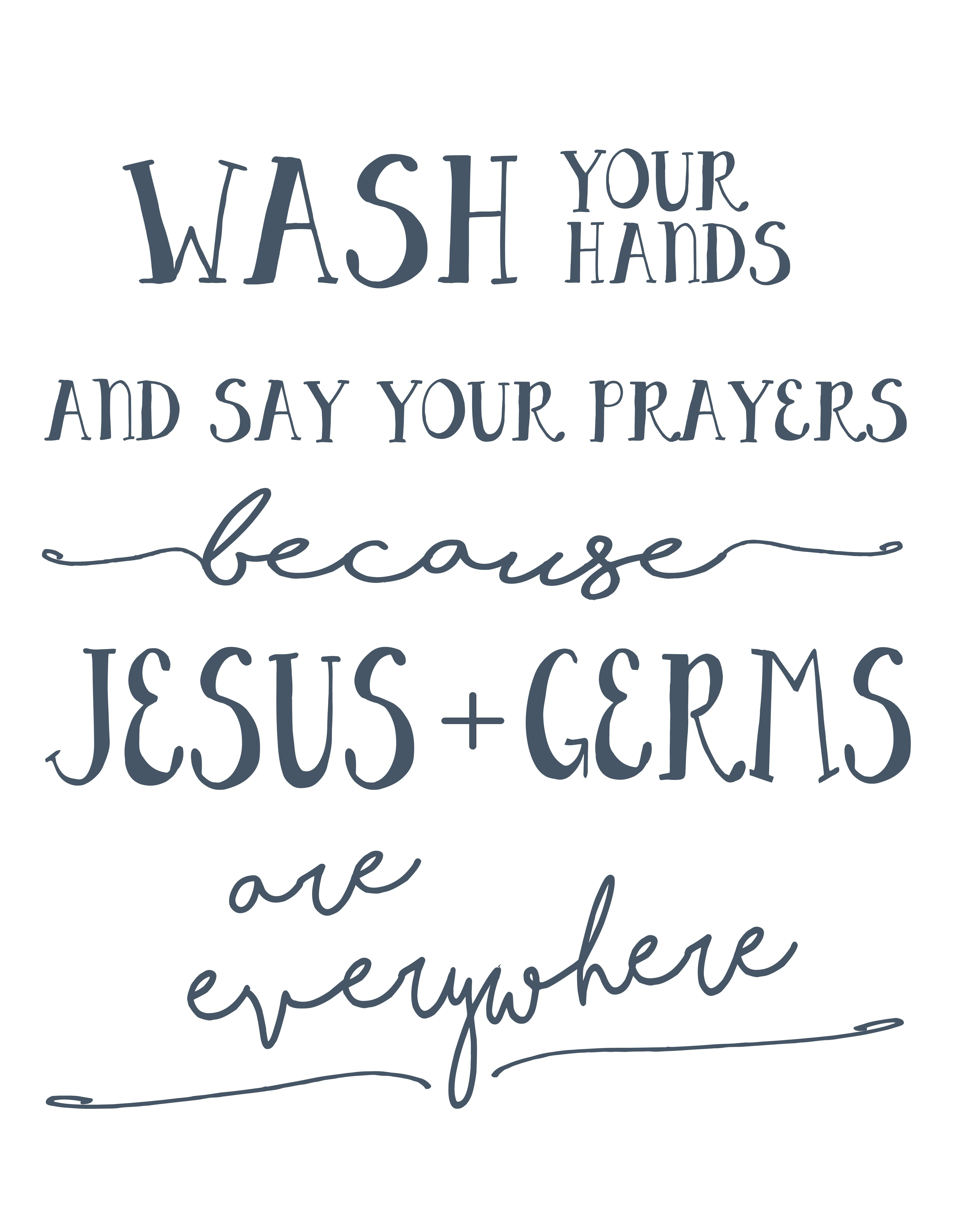Wash Your Hands And Say Your Prayers Free Printable | Arts &amp;amp; Crafts - Wash Your Hands And Say Your Prayers Free Printable