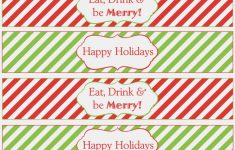 Christmas Water Bottle Labels Free Printable