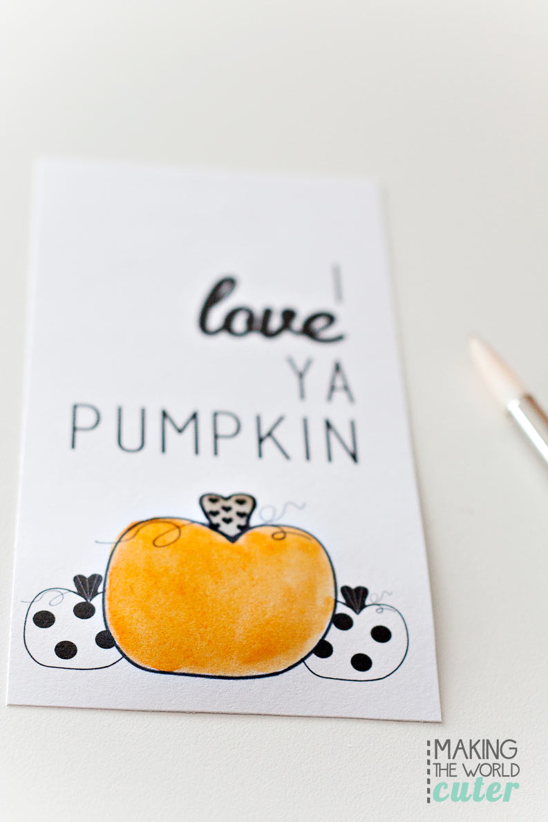 Watercolor-Pumpkin-Gift-Tags - Free Printable Pumpkin Gift Tags
