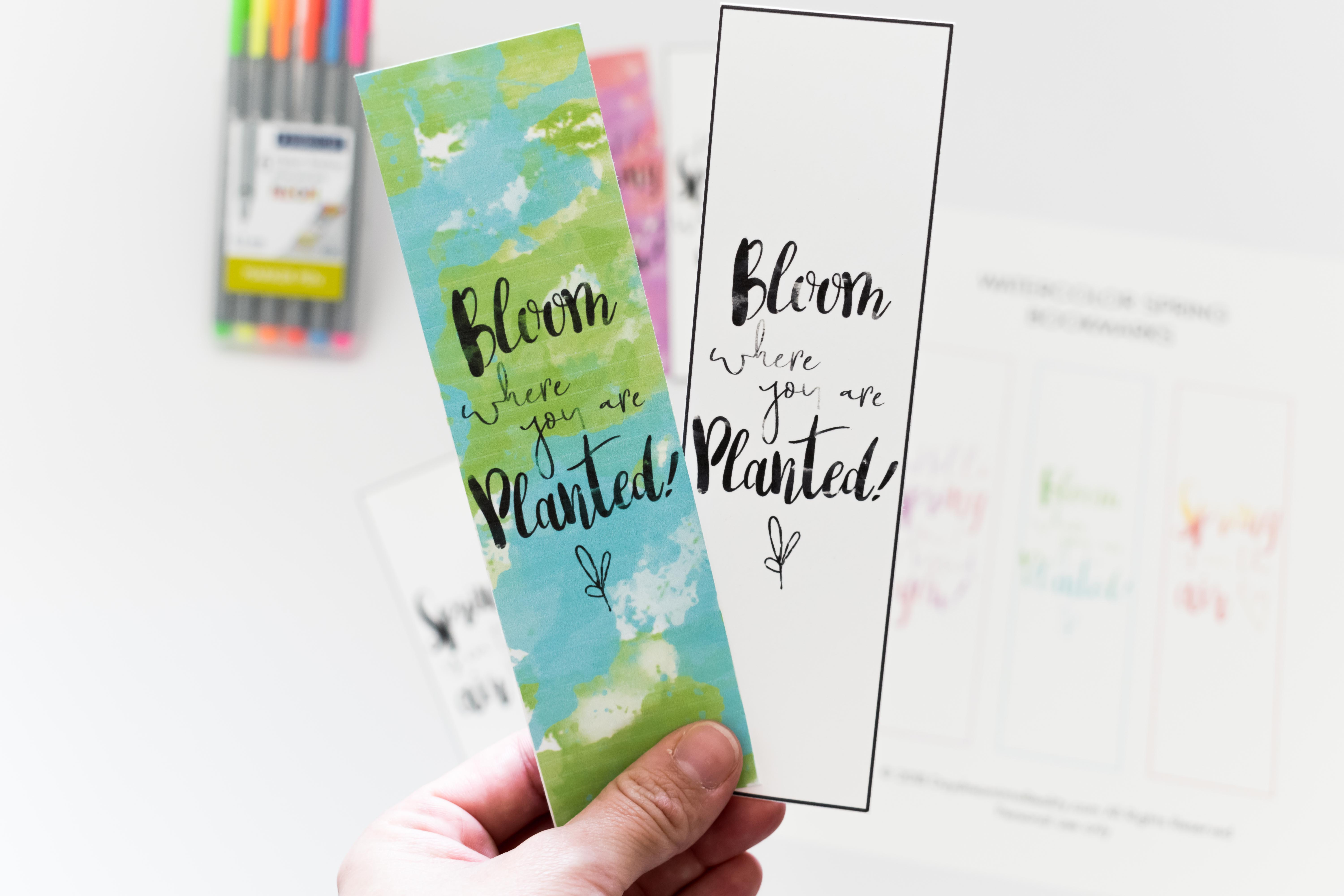 Watercolor Spring Bookmarks Free Printable ~ Daydream Into Reality - Free Printable Spring Bookmarks