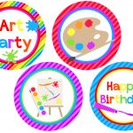 We Heart Parties: Free Printables Art Party Free Printables   Free Printable Party Circles