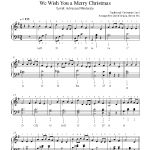 We Wish You A Merry Christmastraditional Piano Sheet Music   Free Christmas Sheet Music For Keyboard Printable