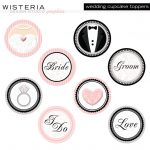 Wedding Cupcake Toppers   Diy Printables   Instant Download   Free Printable Whale Cupcake Toppers