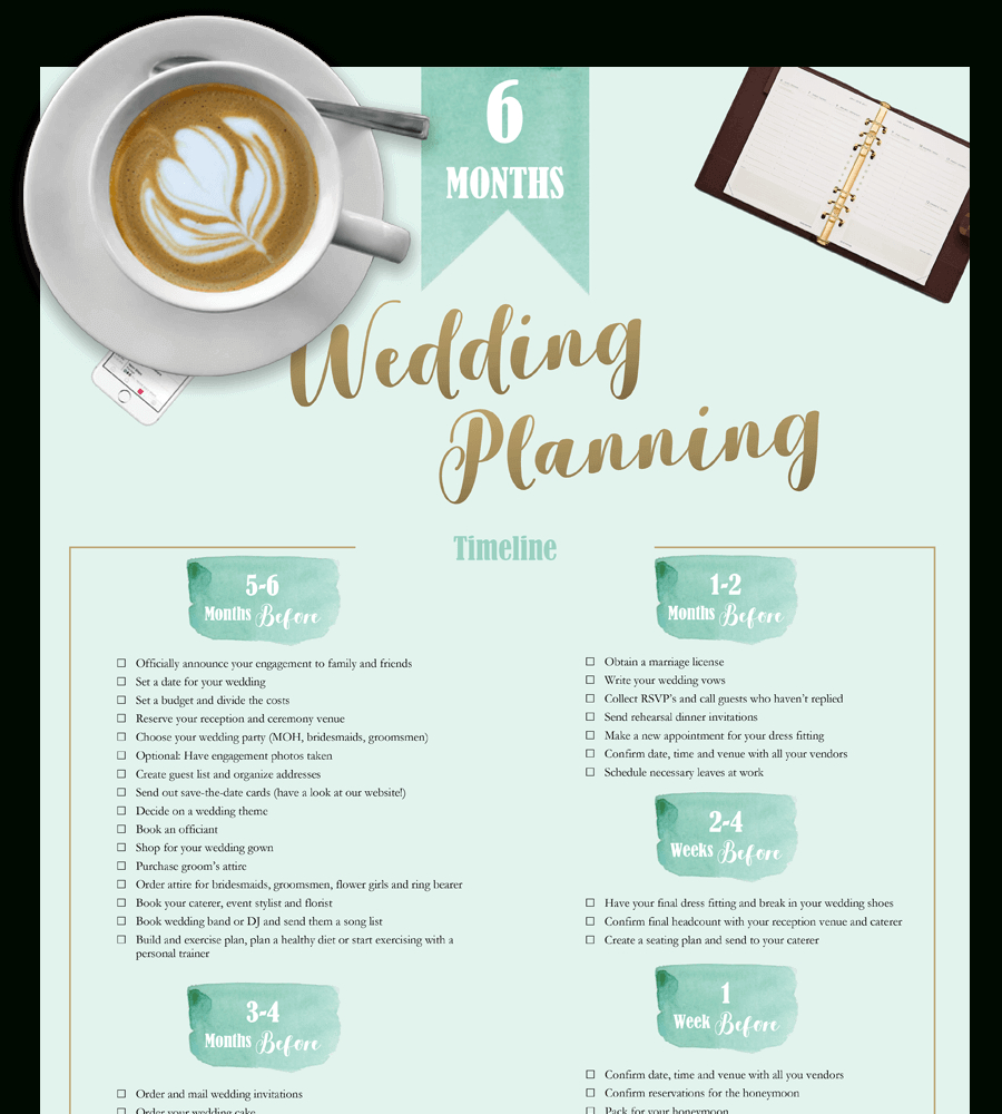 Wedding Planning Checklist: Printable Pdf And Excel | Free - Free Printable Wedding Planner Pdf