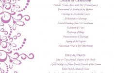 Free Printable Wedding Program Templates