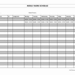 Weekly Work Schedule   Free Printable Monthly Work Schedule Template