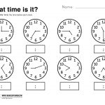 What Time Is It Printable Worksheet   Free Printable Worksheets