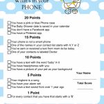 What's In Your Phone Baby Shower Game Within Free Printable Baby   Free Printable Baby Shower Games What&#039;s In Your Purse