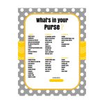 What's In Your Purse Baby Shower Game,thelastcandy On Zibbet   Free Printable Baby Shower Games What's In Your Purse