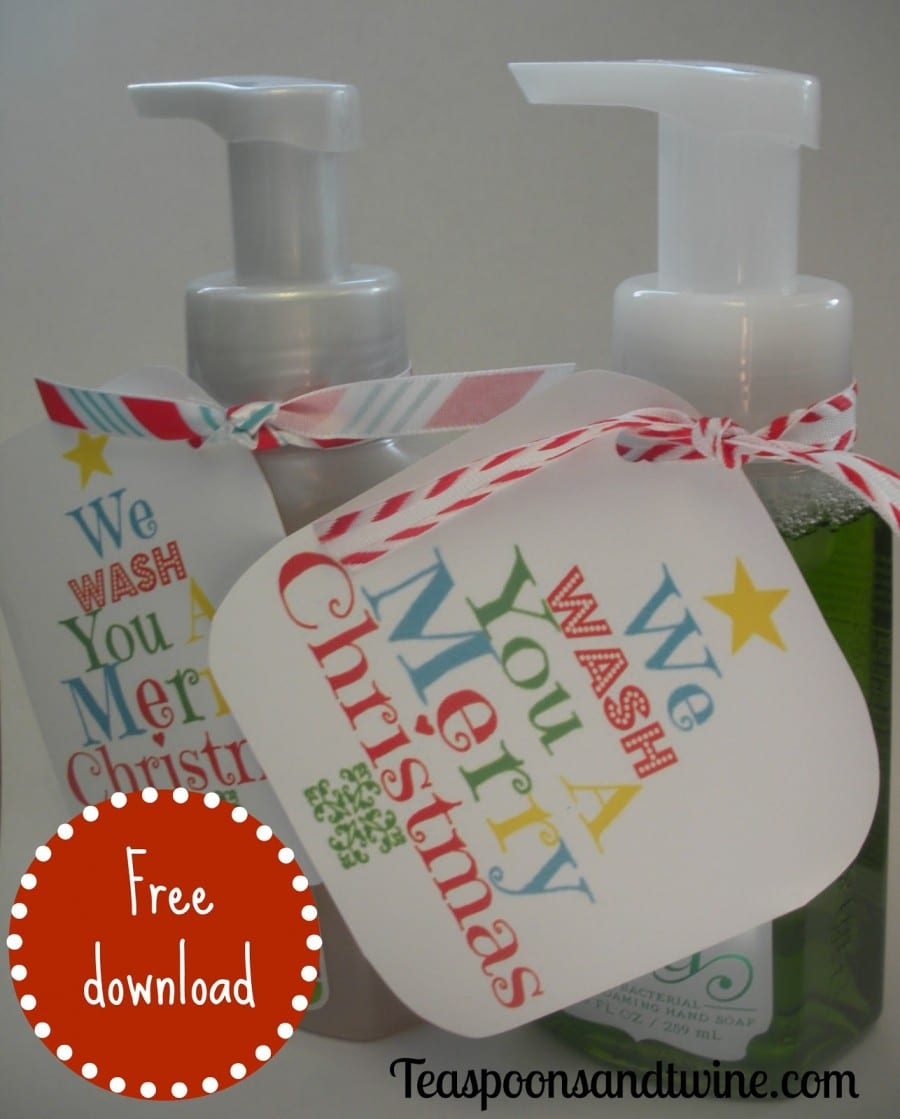 Why Soap Is The Only Present You Need This Christmas! - A Girl And A - We Wash You A Merry Christmas Free Printable