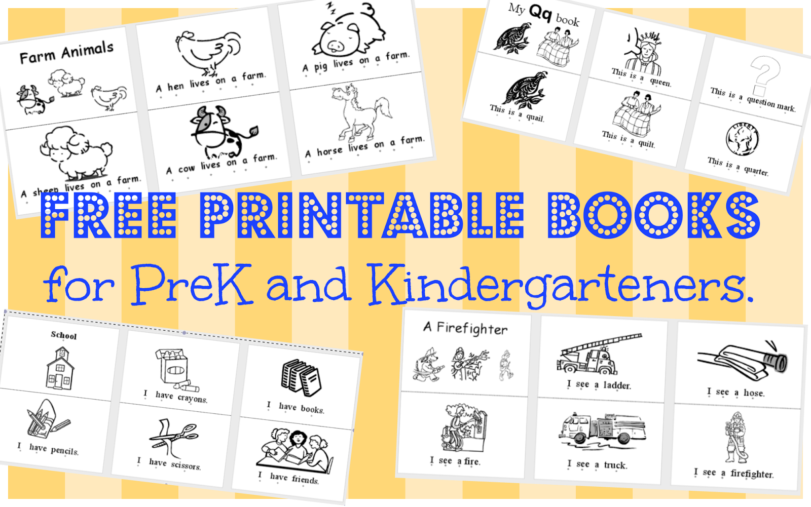 Wild Rumpus School House: *printable Books (Pk-K) - Free Printable Decodable Books For Kindergarten