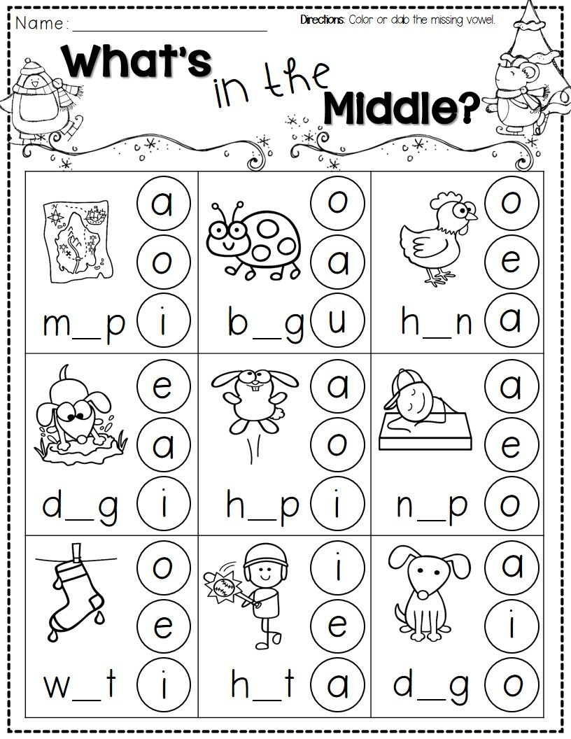 Winter Activities For Kindergarten Free | Reading &amp;amp; Phonological - Free Printable Sheets For Kindergarten