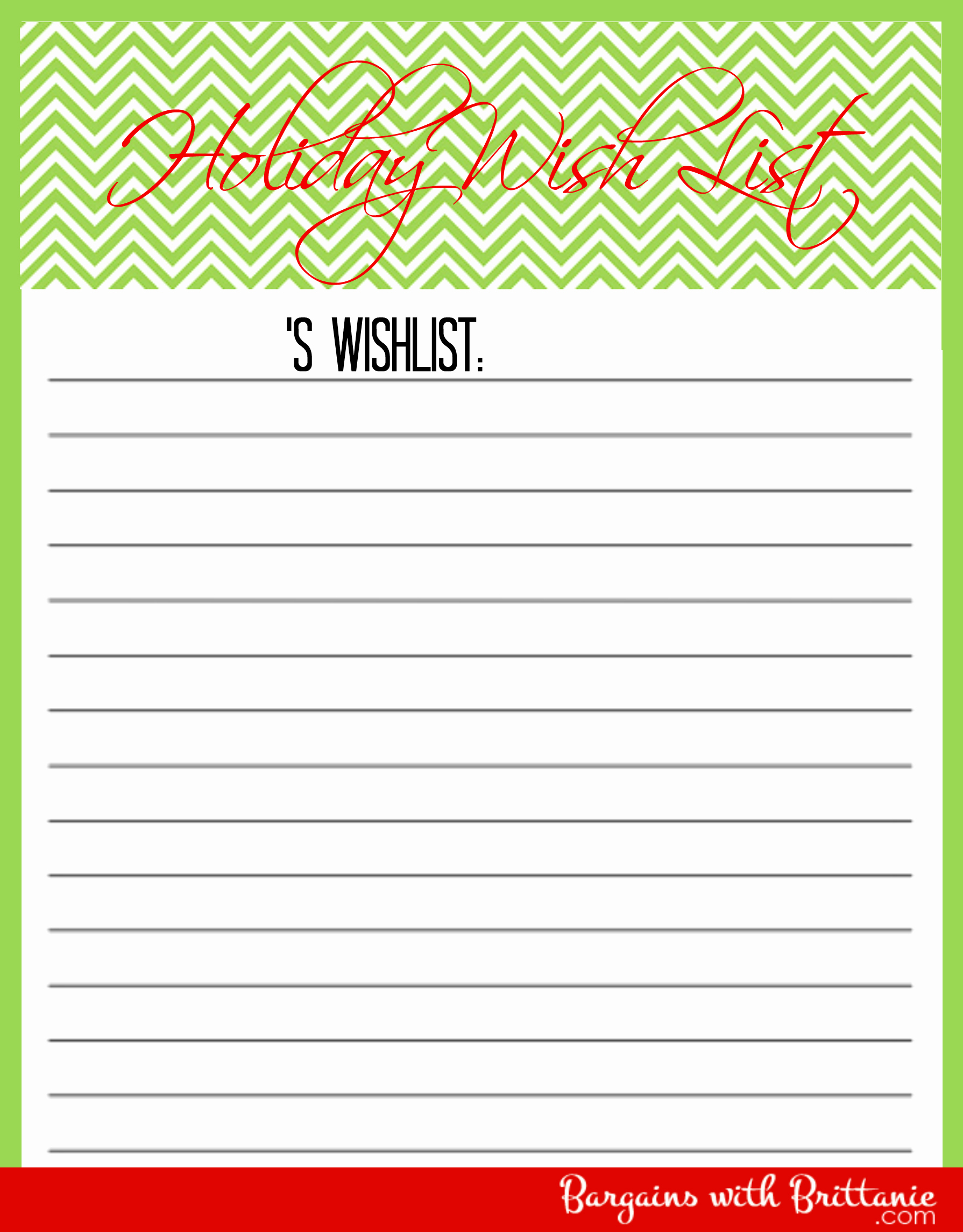 Wish List Maker With Pictures - Bestchristmasdeals - Free Printable Christmas List Maker