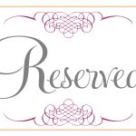 Within Reserved Signs Templates At Reserved Signs Templates   Free Printable Reserved Table Signs
