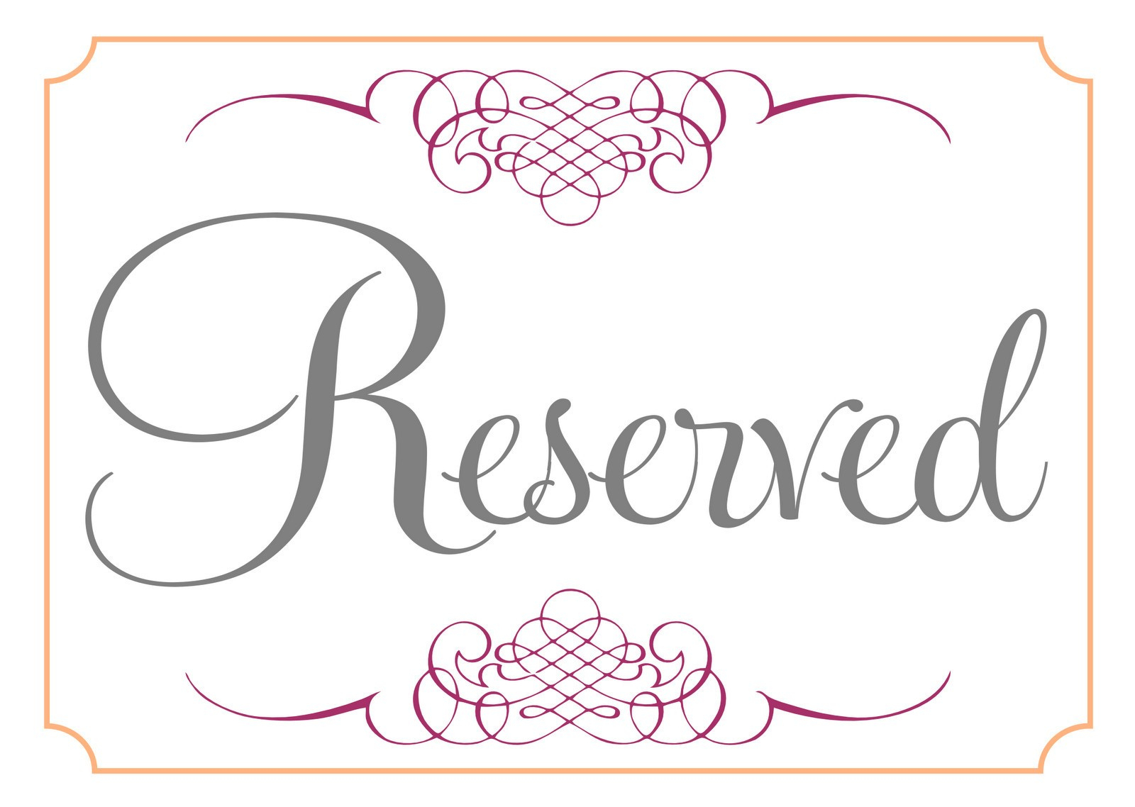 Within Reserved Signs Templates At Reserved Signs Templates - Free Printable Reserved Table Signs
