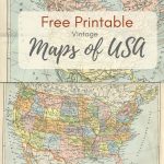 Wonderful Free Printable Vintage Maps To Download | Free Printables   Free Printable Maps