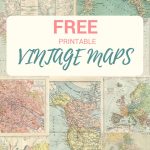 Wonderful Free Printable Vintage Maps To Download   Pillar Box Blue   Free Printable Vintage Pictures