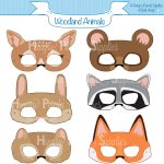Woodland Forest Animals Printable Masks Woodland Animal Mask | Etsy   Free Printable Chipmunk Mask