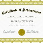 Word Award Template Printable Rental Agreement Lease Certification   Free Printable Blank Certificates Of Achievement
