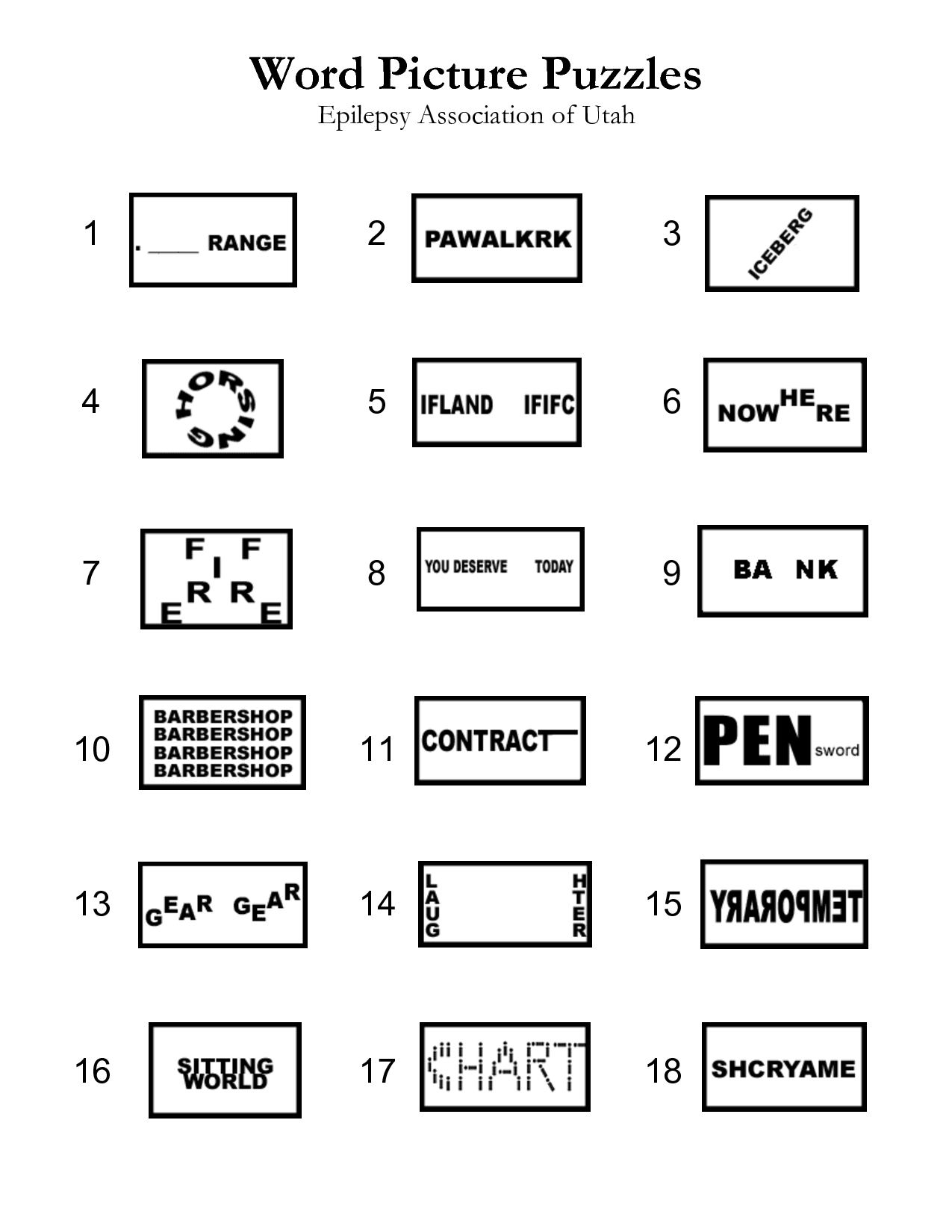 Word Puzzles | Puzzles | Brain Teaser Puzzles, Word Puzzles, Picture - Free Printable Word Winks