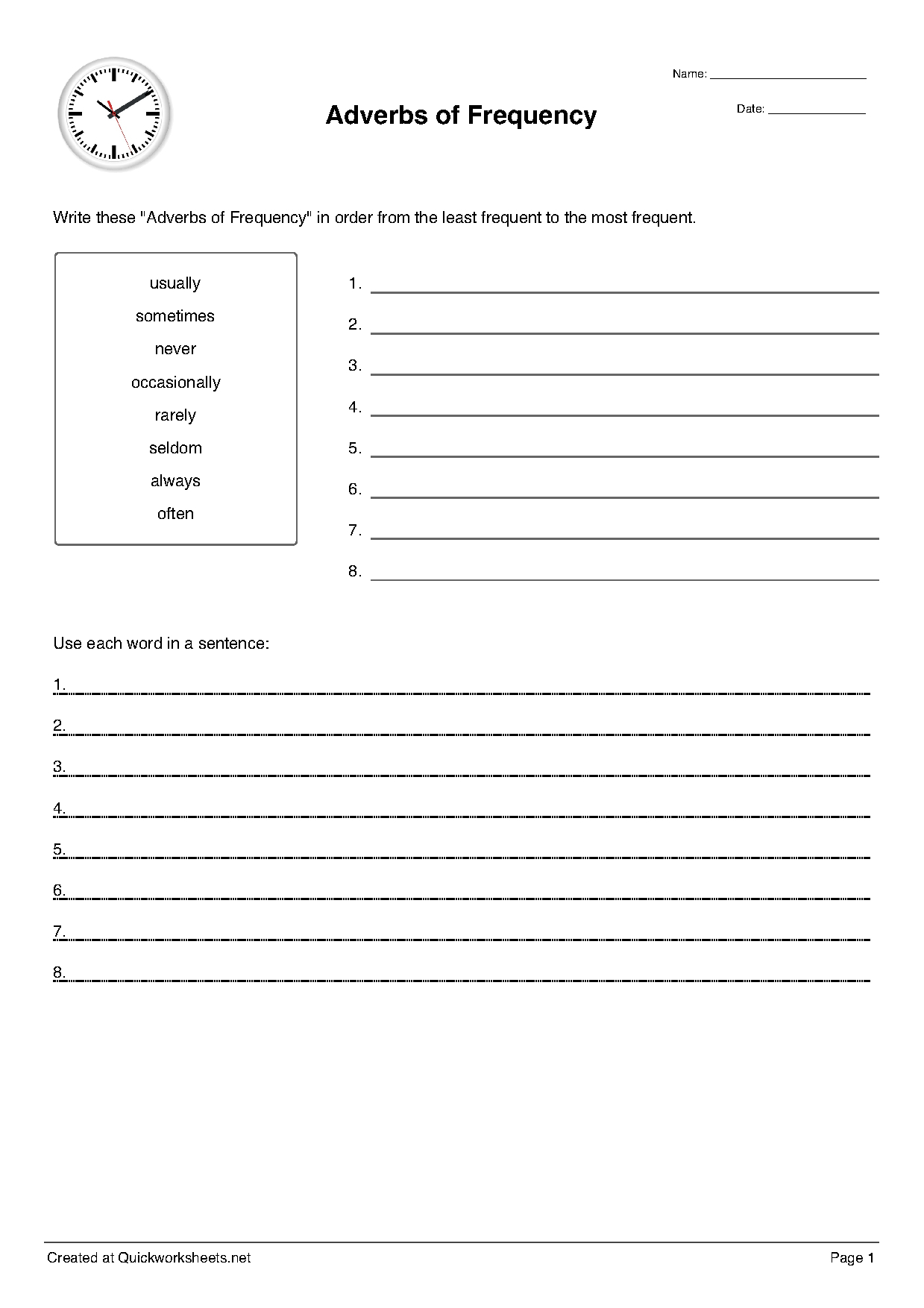 Word Scramble, Wordsearch, Crossword, Matching Pairs And Other - Free Printable Test Maker For Teachers